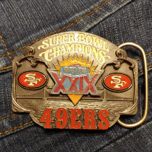 49Ers Other - 49ers Super Bowl 29 Champions Belt Buckle 10yrs ago